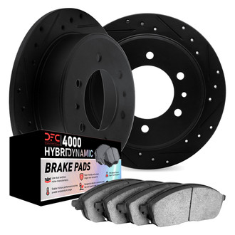 DFC® - Drilled and Slotted Rear Brake Kit with 4000 HybriDynamic Brake Pads