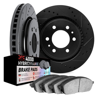 DFC® - Drilled and Slotted Front Brake Kit with 4000 HybriDynamic Brake Pads