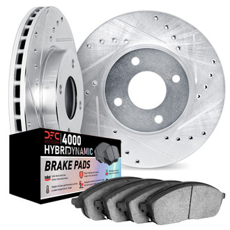 DFC® - Drilled and Slotted Front Brake Kit with 4000 HybriDynamic Brake Pads