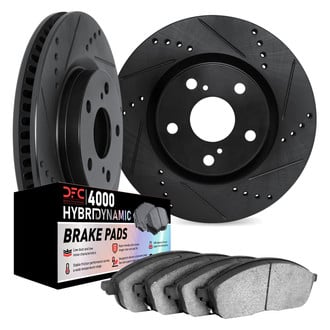 DFC® - Drilled and Slotted Front Brake Kit with 4000 HybriDynamic Brake Pads