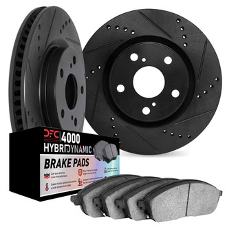 DFC® - Drilled and Slotted Front Brake Kit with 4000 HybriDynamic Brake Pads
