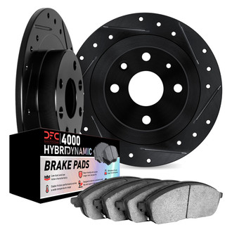 DFC® - Drilled and Slotted Front Brake Kit with 4000 HybriDynamic Brake Pads