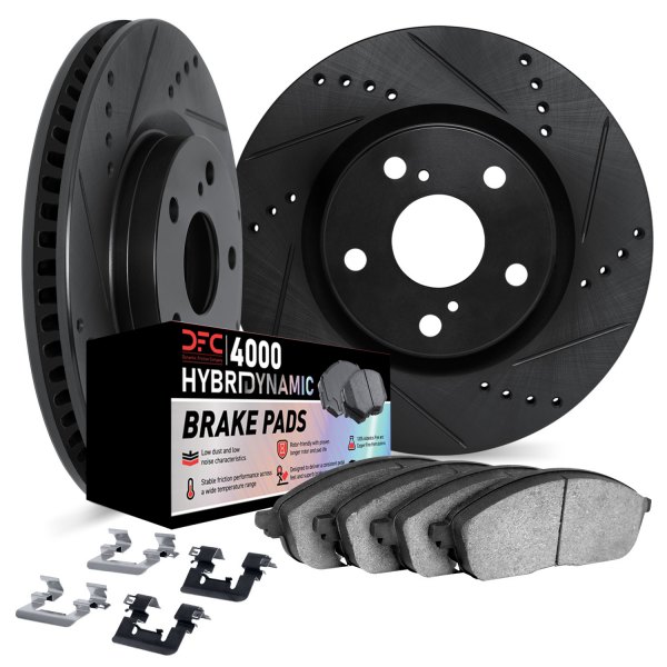 DFC® - Drilled and Slotted Front Brake Kit with 4000 HybriDynamic Brake Pads