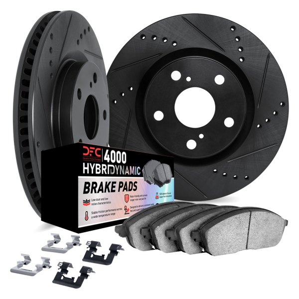 DFC® - Drilled and Slotted Rear Brake Kit with 4000 HybriDynamic Brake Pads