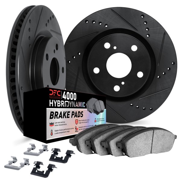 DFC® - Drilled and Slotted Rear Brake Kit with 4000 HybriDynamic Brake Pads