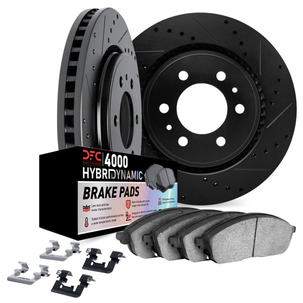 DFC® - Drilled and Slotted Rear Brake Kit with 4000 HybriDynamic Brake Pads