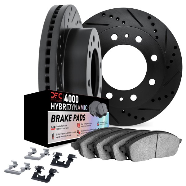 DFC® - Drilled and Slotted Rear Brake Kit with 4000 HybriDynamic Brake Pads