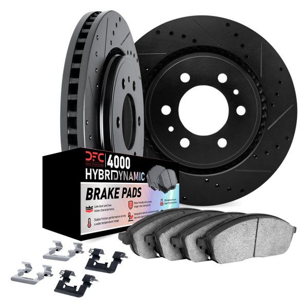 DFC® - Drilled and Slotted Rear Brake Kit with 4000 HybriDynamic Brake Pads