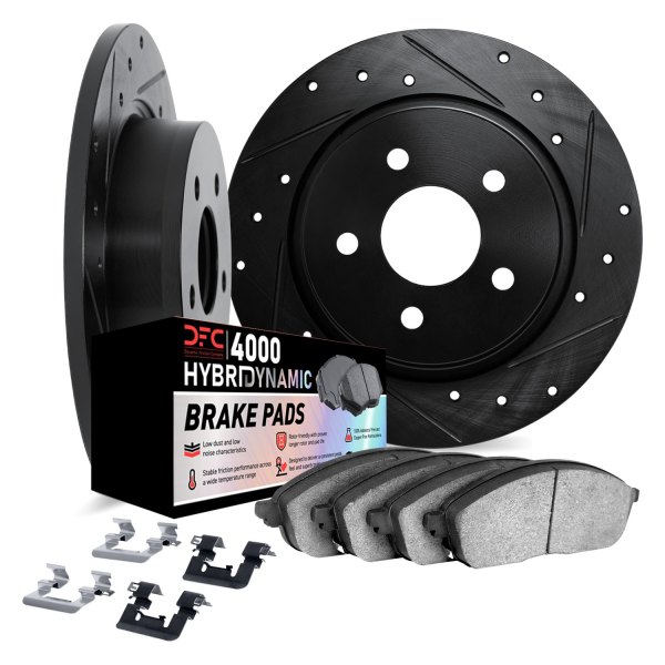 DFC® - Drilled and Slotted Rear Brake Kit with 4000 HybriDynamic Brake Pads