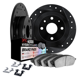 DFC® - Drilled and Slotted Rear Brake Kit with 4000 HybriDynamic Brake Pads
