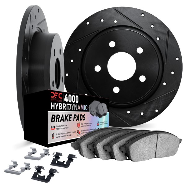 DFC® - Drilled and Slotted Rear Brake Kit with 4000 HybriDynamic Brake Pads