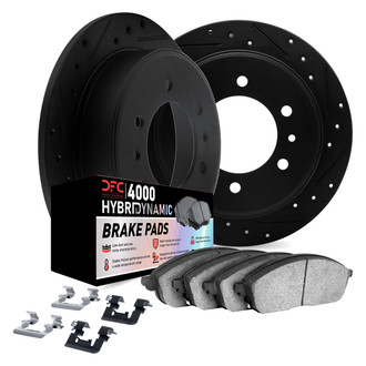 DFC® - Drilled and Slotted Rear Brake Kit with 4000 HybriDynamic Brake Pads