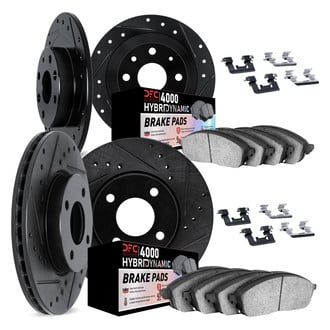 DFC® - Drilled and Slotted Front and Rear Brake Kit with 4000 HybriDynamic Brake Pads