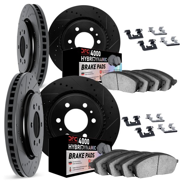 DFC® - Drilled and Slotted Front and Rear Brake Kit with 4000 HybriDynamic Brake Pads