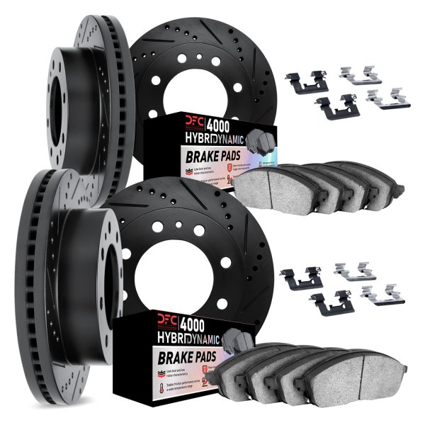 DFC® - Drilled and Slotted Front and Rear Brake Kit with 4000 HybriDynamic Brake Pads