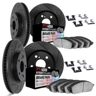 DFC® - Drilled and Slotted Front and Rear Brake Kit with 4000 HybriDynamic Brake Pads