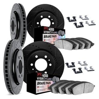 DFC® - Drilled and Slotted Front and Rear Brake Kit with 4000 HybriDynamic Brake Pads