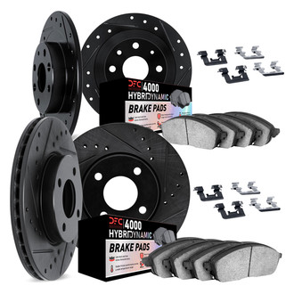 DFC® - Drilled and Slotted Front and Rear Brake Kit with 4000 HybriDynamic Brake Pads