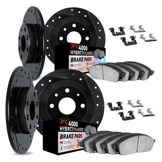 DFC® - Drilled and Slotted Front and Rear Brake Kit with 4000 HybriDynamic Brake Pads