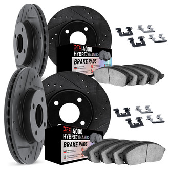 DFC® - Drilled and Slotted Brake Kit with 4000 HybriDynamic Brake Pads