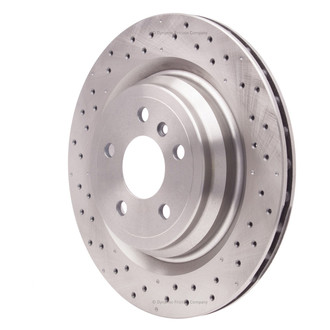 DFC® - Hi-Carbon Alloy GEOMET Drilled Rear Brake Rotor