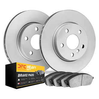 DFC® - GEOMET Plain Rear Brake Kit with Heavy Duty Brake Pads