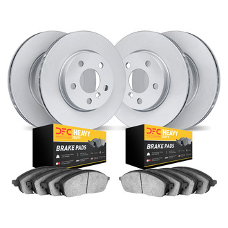 DFC® - GEOMET Plain Front and Rear Brake Kit with Heavy Duty Brake Pads