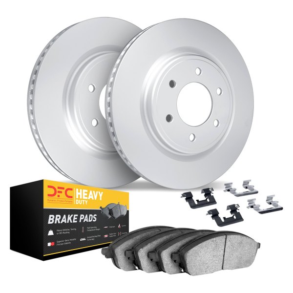 DFC® - GEOMET Plain Rear Brake Kit with Heavy Duty Brake Pads