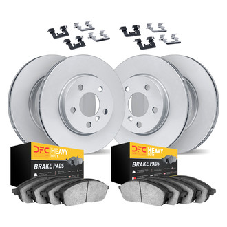 DFC® - GEOMET Plain Front and Rear Brake Kit with Heavy Duty Brake Pads