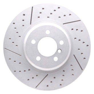 DFC® - Hi-Carbon Alloy GEOMET Dimpled and Slotted Front Brake Rotor