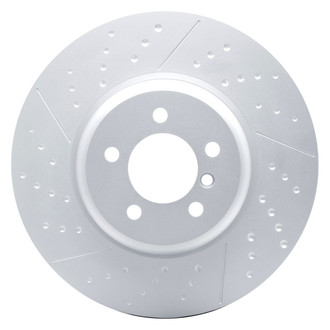 DFC® - Hi-Carbon Alloy GEOMET Dimpled and Slotted Front Brake Rotor