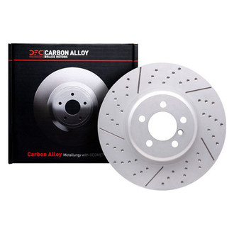 DFC® - Hi-Carbon Alloy GEOMET Dimpled and Slotted Front Passenger Side Brake Rotor