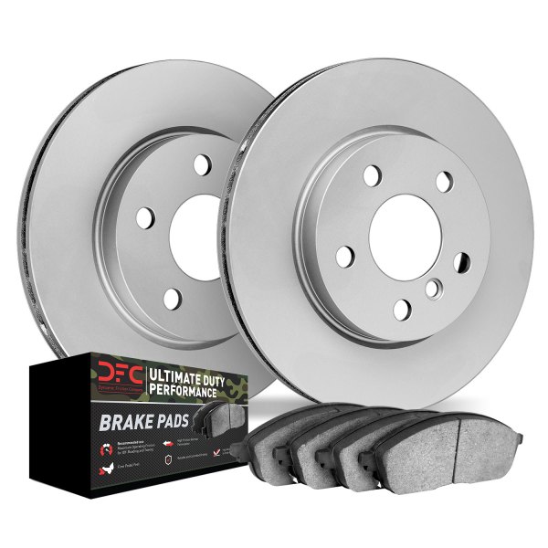 DFC® - GEOMET Plain Rear Brake Kit with Ultimate Duty Performance Brake Pads