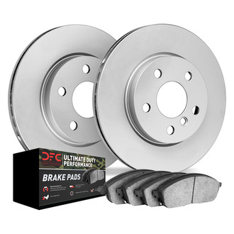 DFC® - GEOMET Plain Rear Brake Kit with Ultimate Duty Performance Brake Pads