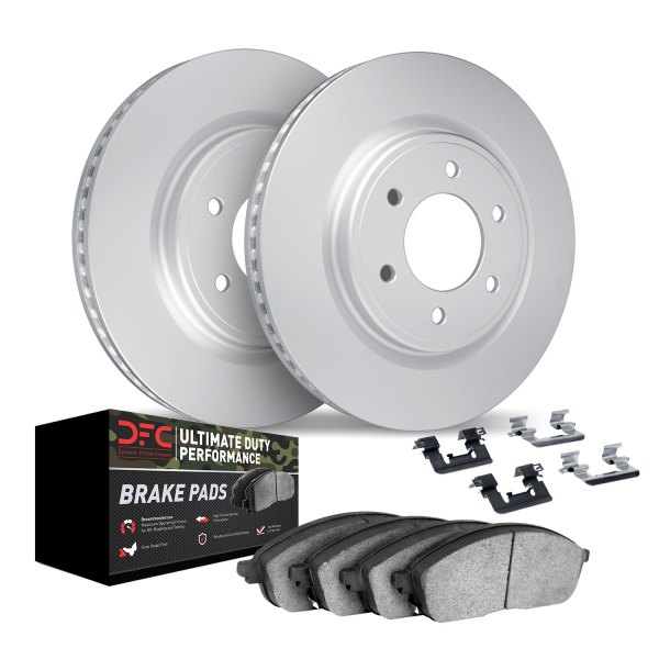 DFC® - GEOMET Plain Rear Brake Kit with Ultimate Duty Performance Brake Pads