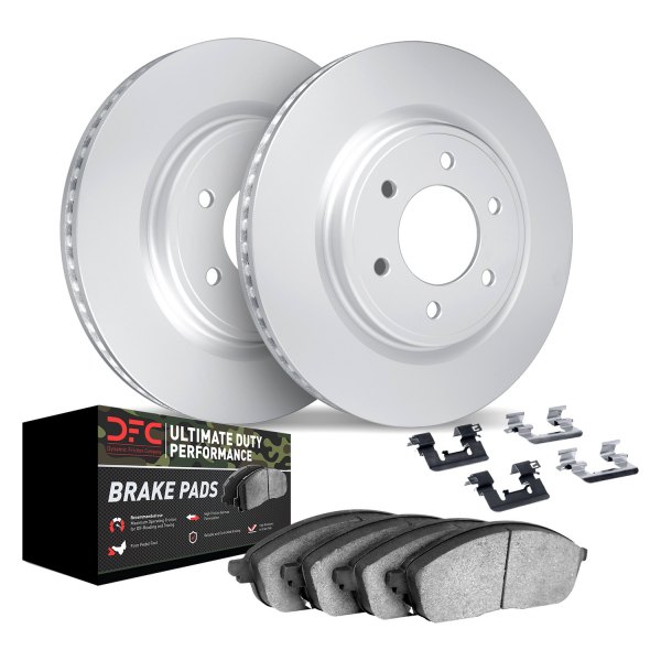 DFC® - GEOMET Plain Rear Brake Kit with Ultimate Duty Performance Brake Pads