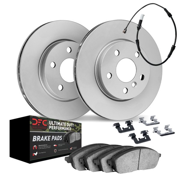 DFC® - GEOMET Plain Front Brake Kit with Ultimate Duty Performance Brake Pads