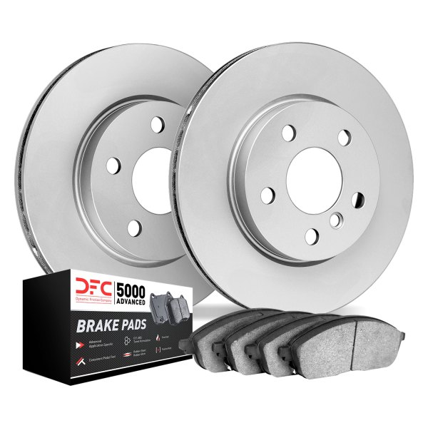 DFC® - GEOMET Plain Front Brake Kit with 5000 Advanced Brake Pads