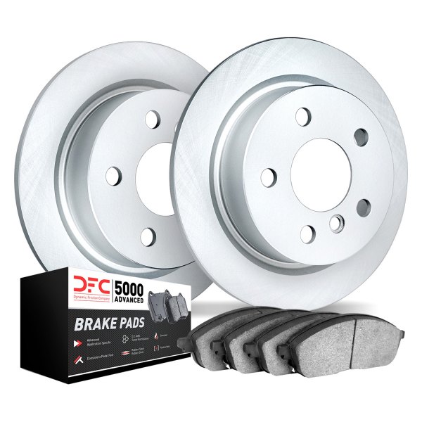 DFC® - GEOMET Plain Rear Brake Kit with 5000 Advanced Brake Pads