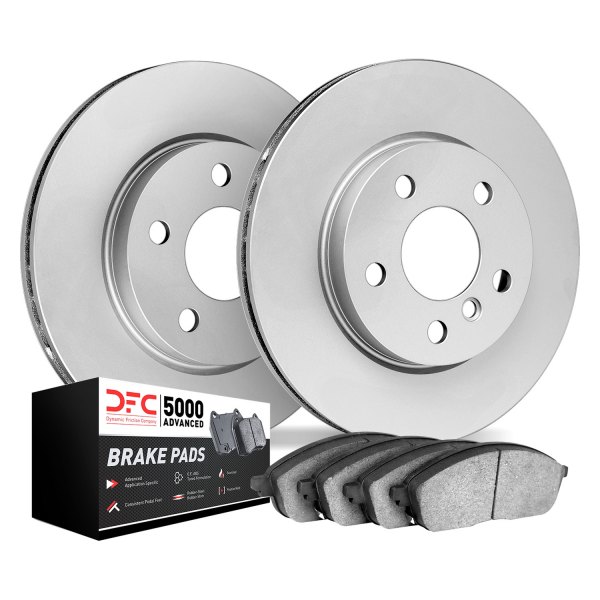 DFC® - GEOMET Plain Rear Brake Kit with 5000 Advanced Brake Pads