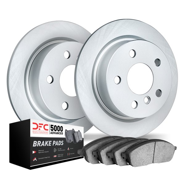 DFC® - GEOMET Plain Rear Brake Kit with 5000 Advanced Brake Pads