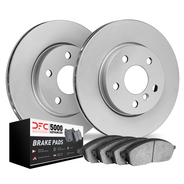 DFC® - GEOMET Plain Rear Brake Kit with 5000 Advanced Brake Pads