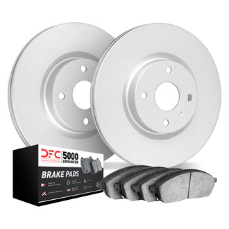 DFC® - GEOMET Plain Front Brake Kit with 5000 Advanced Brake Pads