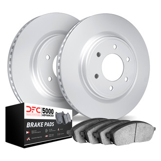 DFC® - GEOMET Plain Rear Brake Kit with 5000 Advanced Brake Pads