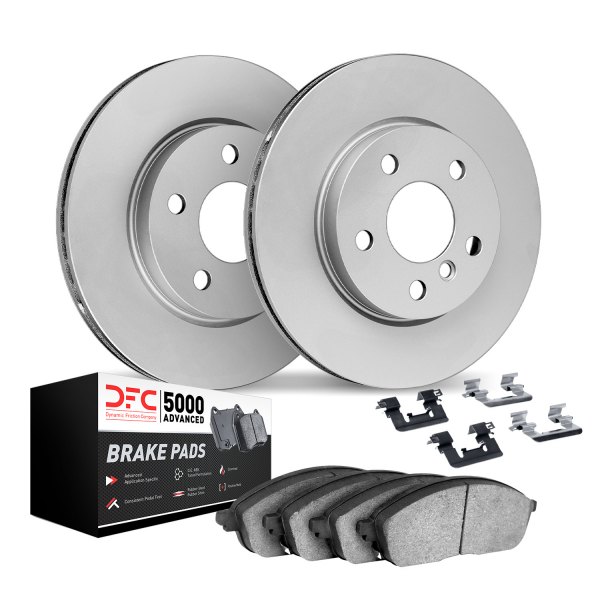 DFC® - GEOMET Plain Rear Brake Kit with 5000 Advanced Brake Pads