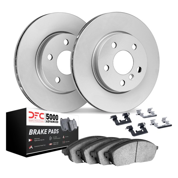 DFC® - GEOMET Plain Rear Brake Kit with 5000 Advanced Brake Pads