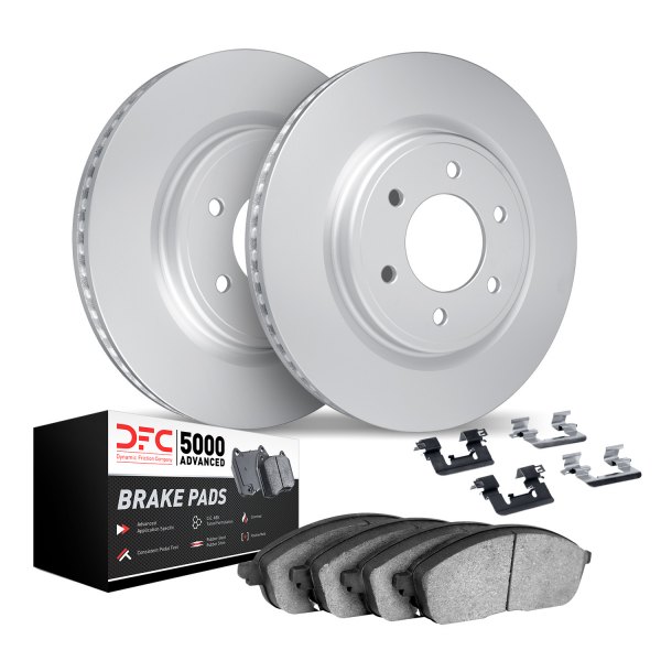 DFC® - GEOMET Plain Front Brake Kit with 5000 Advanced Brake Pads