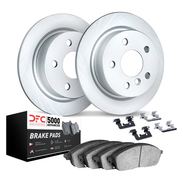 DFC® - GEOMET Plain Rear Brake Kit with 5000 Advanced Brake Pads