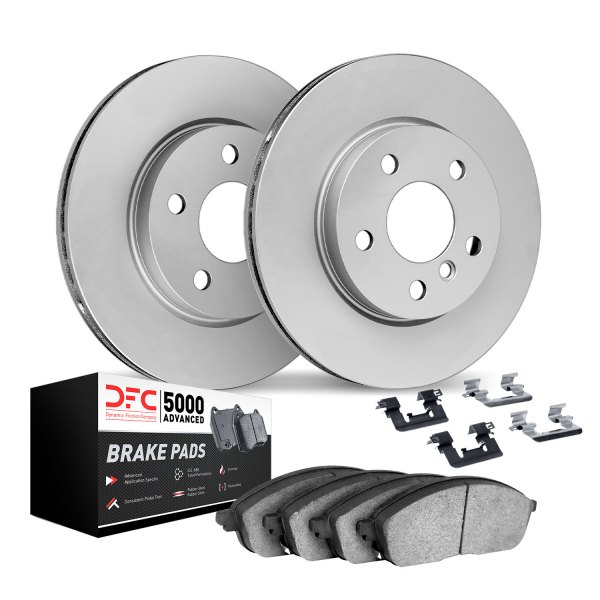 DFC® - GEOMET Plain Front Brake Kit with 5000 Advanced Brake Pads