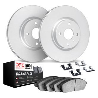 DFC® - GEOMET Plain Front Brake Kit with 5000 Advanced Brake Pads